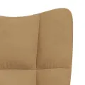 Chaise de relaxation Marron Velours