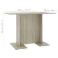 Table de salle à manger Chêne sonoma 110 x 60 x 75 cm Aggloméré