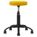 Chaise de salle à manger Jaune moutarde Velours