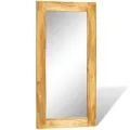 Miroir mural en bois massif Rectangulaire 120 x 60 cm