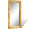 Miroir mural en bois massif Rectangulaire 120 x 60 cm