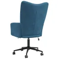 Chaise de relaxation Bleu Velours