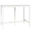 Ensemble de bar 7 pcs Blanc Bois de pin massif