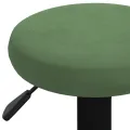 Tabourets de bar lot de 2 vert foncé velours