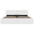Cadre de lit à rangement hydraulique sans matelas avec LED