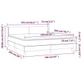 cadre de lit et matelas Vert foncé 160x200cm Velours