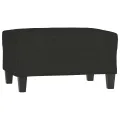 Repose-pied Noir 70x55x41 cm Tissu