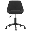 Chaises pivotantes à manger lot de 4 noir velours