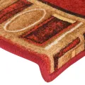Tapis d'escalier autoadhésifs 5 pcs 65x21x4 cm Rouge