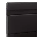 Cadre de lit à rangement hydraulique sans matelas avec LED noir