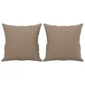 Ensemble de canapés 2 pcs avec coussins cappuccino similicuir