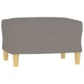 Ensemble de canapés 3 pcs avec coussins taupe tissu