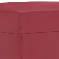 Ensemble de canapés 3 pcs et coussins Rouge bordeaux Similicuir