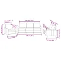 Ensemble de canapés 3 pcs avec coussins Noir Similicuir
