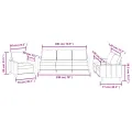 Ensemble de canapés 3 pcs et coussins Rouge bordeaux Similicuir