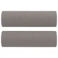 Ensemble de canapés 3 pcs avec coussins taupe tissu