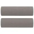 Ensemble de canapés 2 pcs avec coussins taupe tissu