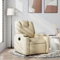 Fauteuil inclinable Crème Tissu