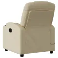 Fauteuil inclinable Crème Tissu