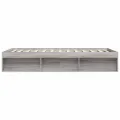 Cadre de lit sans matelas sonoma gris 160x200 cm