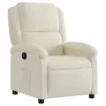 Fauteuil inclinable Crème Velours