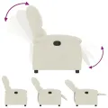 Fauteuil inclinable Crème Velours