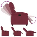Fauteuil inclinable Rouge bordeaux Tissu