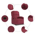 Fauteuil inclinable Rouge bordeaux Tissu