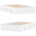 Cadre de lit sans matelas blanc 120x200 cm