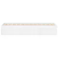 Cadre de lit sans matelas blanc 120x200 cm