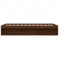 Cadre de lit sans matelas chêne marron 140x200 cm