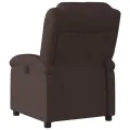 Fauteuil inclinable Marron foncé Tissu