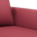 Ensemble de canapés 2 pcs et coussins Rouge bordeaux Similicuir