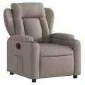 Fauteuil inclinable Taupe Tissu