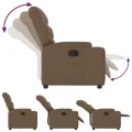 Fauteuil inclinable Marron Tissu