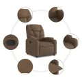 Fauteuil inclinable Marron Tissu