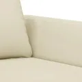 Fauteuil Crème 60 cm Similicuir