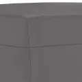 Ensemble de canapés 4 pcs avec coussins Gris Similicuir