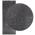 Tapis HUARTE à poils courts doux et lavable anthracite 80x200cm