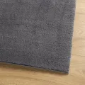 Tapis HUARTE à poils courts doux et lavable anthracite 80x200cm