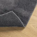 Tapis HUARTE à poils courts doux et lavable anthracite 80x200cm