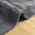 Tapis HUARTE à poils courts doux et lavable anthracite 80x200cm
