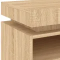 Armoire de chevet avec lumières LED chêne sonoma 40x39x48,5 cm