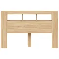 Tête de lit à LED chêne sonoma 160x18,5x103,5cm bois ingénierie