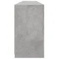 Buffet avec lumières LED gris béton 202x37x67 cm