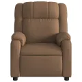 Fauteuil de massage inclinable Marron Tissu