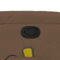 Fauteuil de massage inclinable Marron Tissu
