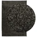 Tapis ISTAN à poils longs aspect brillant anthracite 120x170 cm