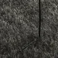 Tapis ISTAN à poils longs aspect brillant anthracite 120x170 cm