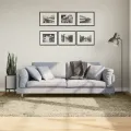 Tapis shaggy PAMPLONA poils longs moderne doré 160x230 cm